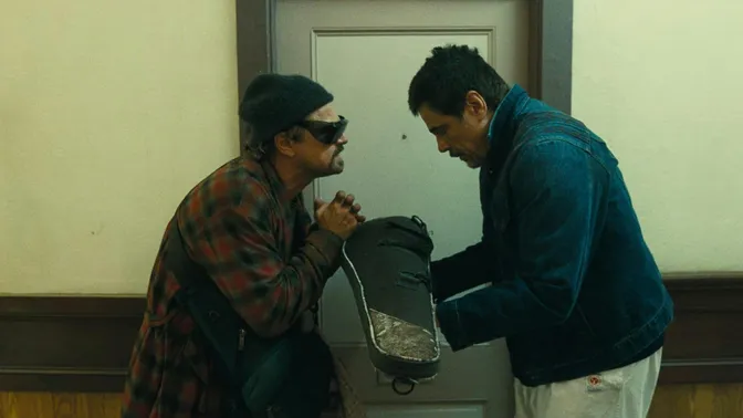 A scene from One Battle After Another.